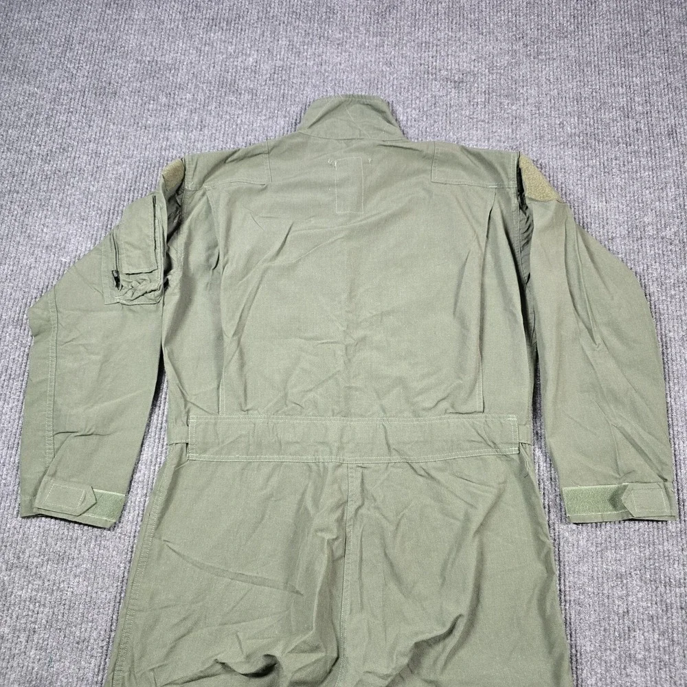 Barrier Wear CWU-27P‎ Coveralls Mens 46L Green Aramid Fire Resistant Military